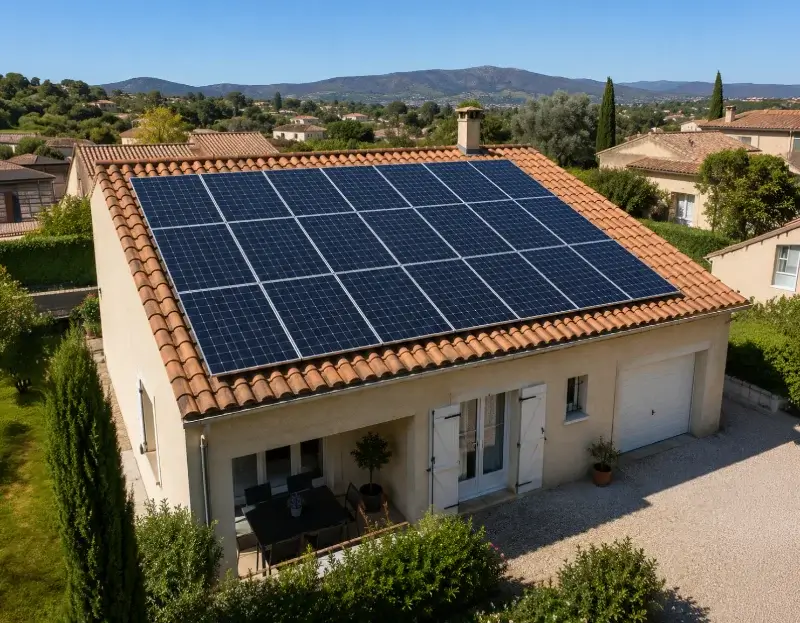 Prime à l'autoconsommation panneaux solaires Sénas — aide financière de l'État